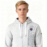Geographical Norway Fogora DB 100 M WZ3066H/GN-Síťovaná šedá mikina s