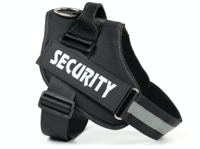Security bezpečný postroj pro psa | 51 – 115 cm Barva: Černá, Obvod hrudníku: 51 - 66 cm