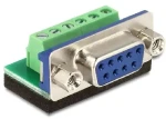 Delock adaptér D-Sub 9 samice svorkovnice / 6 pinů (65498)