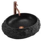 REA - Umyvadlo na desku Mika Black 50x38 REA-U4333