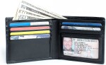 RFID stínící peněžeka - nylon / kůže