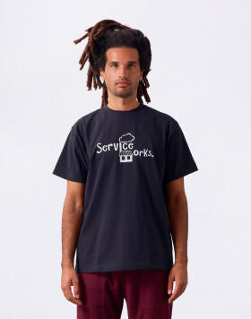 Tričko Service Works Kiosk Tee Black