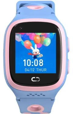 CANYON Zefir KW-49 růžovo-modrá / Dětské chytré hodinky / e-SIM 4G VoLTE / GPS / video hovory / SOS tlačítko (CNE-KW49PB)