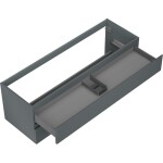 MEXEN/S - Orio koupelnová skříňka pod umyvadlo 140, 2 zásuvky, grafit mat 91A10-14047-2-BFF66