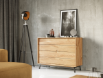 Massivo.cz Komoda Modern Loft 4d, dub, masiv