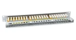 Equip Patchpanel 48x RJ-45 šedá / Patch panel / 19" / Cat6a FTP / 1U / 500 MHz (326526)