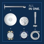 GROHE - Precision SmartControl Sprchový set s termostatem pod omítku, průměr 31 cm, 2 proudy, chrom 34874000