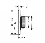 AXOR - ShowerSelect ID Termostatická baterie pod omítku, pro 2 spotřebiče, chrom 36751000