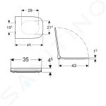 GEBERIT - Smyle Square WC sedátko, softclose, bílá 500.240.01.1