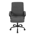 Kancelářské křeslo, šedá látka, kovový kříž