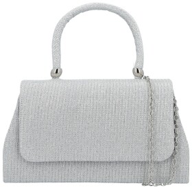 Módní dámská plesová kabelka Michelle Moon Araxi, stříbrná