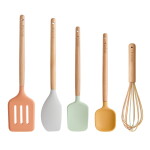 Kitchen Craft Sada kuchyňského náčiní Idilica – set 5 ks, multi barva, dřevo