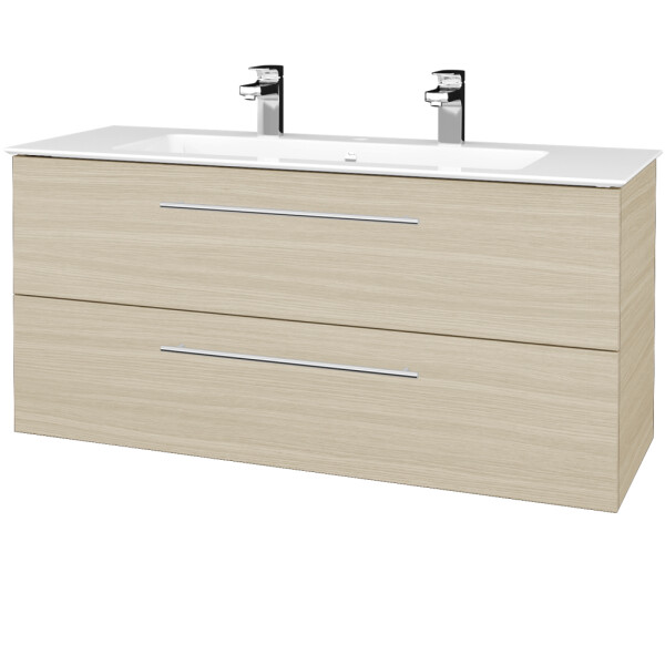 Dřevojas - Umyvadlová skříňka GIO SZZ2 120 - D04 Dub / Úchytka T02 / D04 Dub 407018B