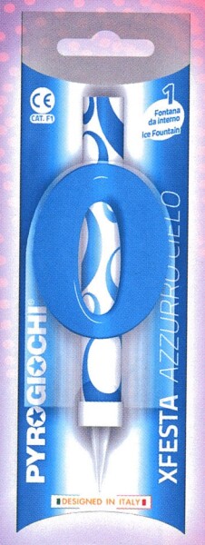 Dortová fontána číslo 0 modrá Pyrogiochi Dortová fontána číslo 0 modrá Pyrogiochi