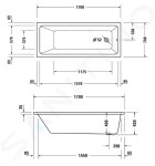 DURAVIT - DuraStyle Basic Závěsné WC se sedátkem SoftClose, Rimless, bílá 45620900A1