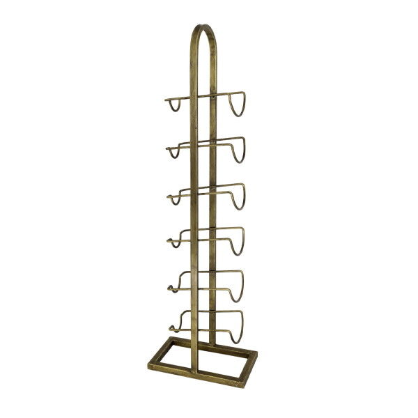 Chic Antique Stolní stojan na víno Antique Brass – pro 6 lahví, zlatá barva, kov