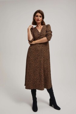 Midi šaty leopardím vzorem