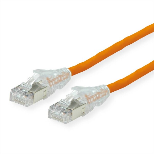 Secomp 21.05.0537 RJ45 síťové kabely, propojovací kabely CAT 6A S/FTP 3.00 m oranžová dvoužilový stíněný, bez halogenů, samozhášecí 1 ks