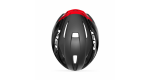 Silniční helma MET Strale černá červená METalická lesklá