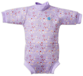 Splash About Baby neoprén body Happy Nappy - Lilac Spring, velikost: XL (12-24měs)