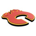 Cedule Calgary Flames NHL 3D Foam Logo