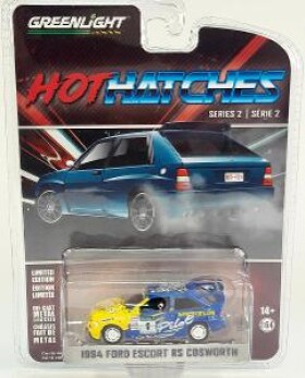 1994 Ford Escort RS Cosworth - Hot hatches - Greenlight 1/64 (M38-8)