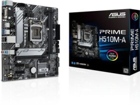 ASUS PRIME H510M-A / H510 / LGA 1200 / 2x DDR4 / 1x PCIEx16 / 1x GLAN / m-ATX (90MB17C0-M0EAY0)