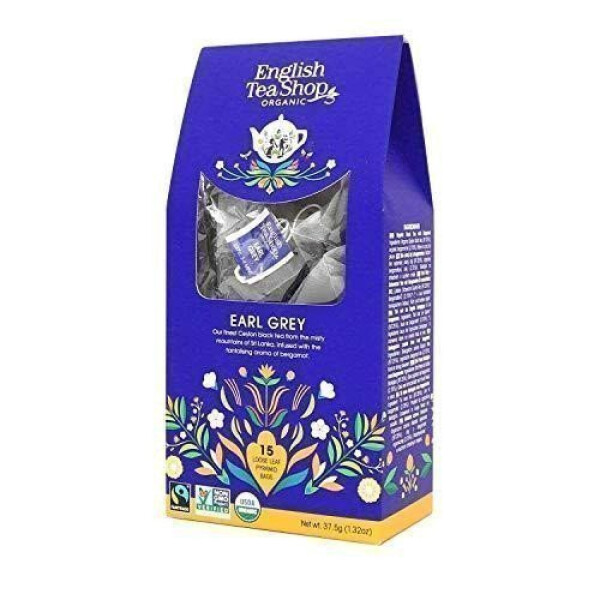 English Tea Shop Čaj Earl grey bio, 15 pyramidek