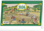 Kalendář 2026 stolní: Josef Lada, 23,1 x 14,5 cm