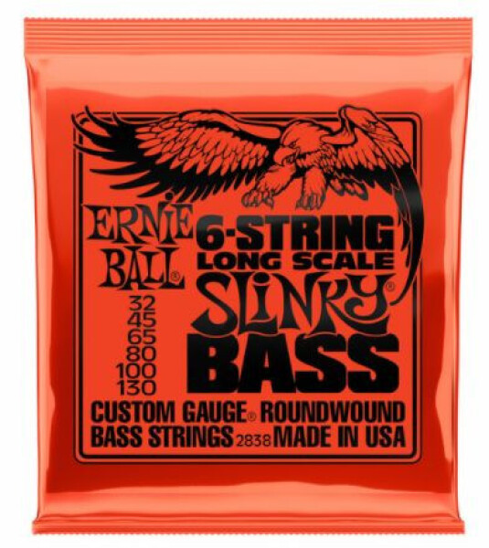 Ernie Ball P02838 Slinky Bass-6 32-130