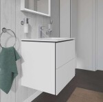 DURAVIT - L-Cube Umyvadlová skříňka 55x62x48 cm, 2 zásuvky, bílá mat LC624001818