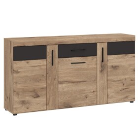 Komoda Grano GRNK01 3D1S dub viking/pvc dub viking/pvc šedý vesmír