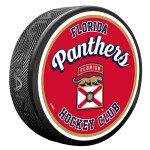 Mustang Puk Florida Panthers NHL Retro Script
