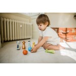 Orange Tree Toys Dřevěné kuželky - Zvířátka z džungle