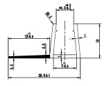 H K - Svislé těsnění pro skla 6mm, délka 1884mm pro série Pure S4 a Flexi D2 304A