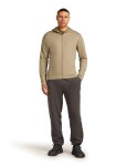 ICEBREAKER Mens 360 Realfleece Elemental LS Zip Hood, Flagstone (vzorek) velikost: M