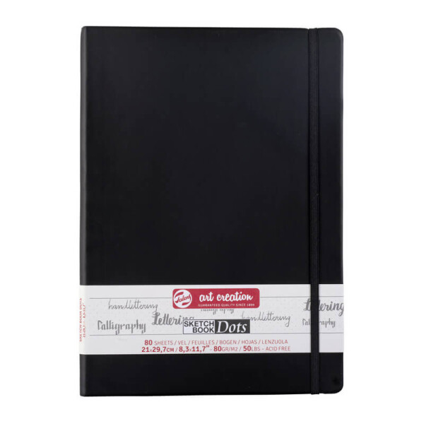 Talens Art Creation Sketch Book Black Dots 21x30 cm, 80 listů, 80g