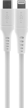 Fixed FIXDLS-CL12-WH Liquid silicone USB-C / Lightning, 1,2m, bílý