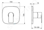 HANSA - Stela Sprchová baterie pod omítku, chrom 87859173