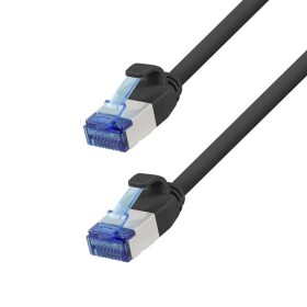 LogiLink CP5103S RJ45 síťové kabely, propojovací kabely CAT 6A S/FTP 15.00 m černá samozhášecí, bez halogenů 1 ks