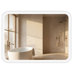 REA - Zrcadlo LED 80x60cm TOP-3 HOM-01522