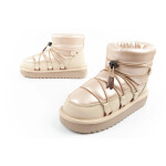 D.Franklin sněhule dámské zimní módní zateplené boty zlaté dámské 38