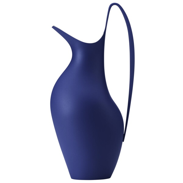 Georg Jensen Džbán Henning Koppel Iconic Blue 0,75 l, modrá barva, stříbrná barva