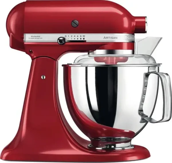 KitchenAid 5KSM175PSEER Empire Red / Kuchyňský robot Artisan / 300W / 4.8 l / 10 rychlostí / planetární systém (5KSM175PSEER)