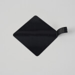 Cake star Plastová podložka pod minidezerty s úchytem čtverec čérná 8x8cm