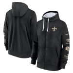 Nike Pánská mikina New Orleans Saints NFL Full-Zip Club Fleece Hoodie Velikost: S