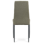 Jídelní židle, potah lanýžová látka, kov antracitový matný lak