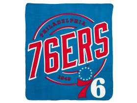 Great Branding Deka Philadelphia 76ers NBA Campaign Fleece Throw 127 x 152 cm