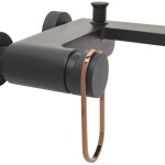 Vanová baterie SAT Fusion bez sprchového setu 150 mm černá/bronz SATBSFU222CPCBR SATBSFU222CPCBR
