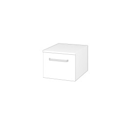 Dřevojas - Nízká skříňka DOS SNZ1 40 - N01 Bílá lesk / Úchytka T01 / M01 Bílá mat 281663A